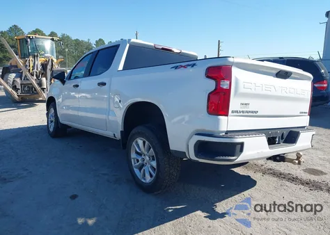 2021 Chevrolet Silverado K1500 Custom из США, поврежденный, VIN 1GCPYBEK2MZ100003